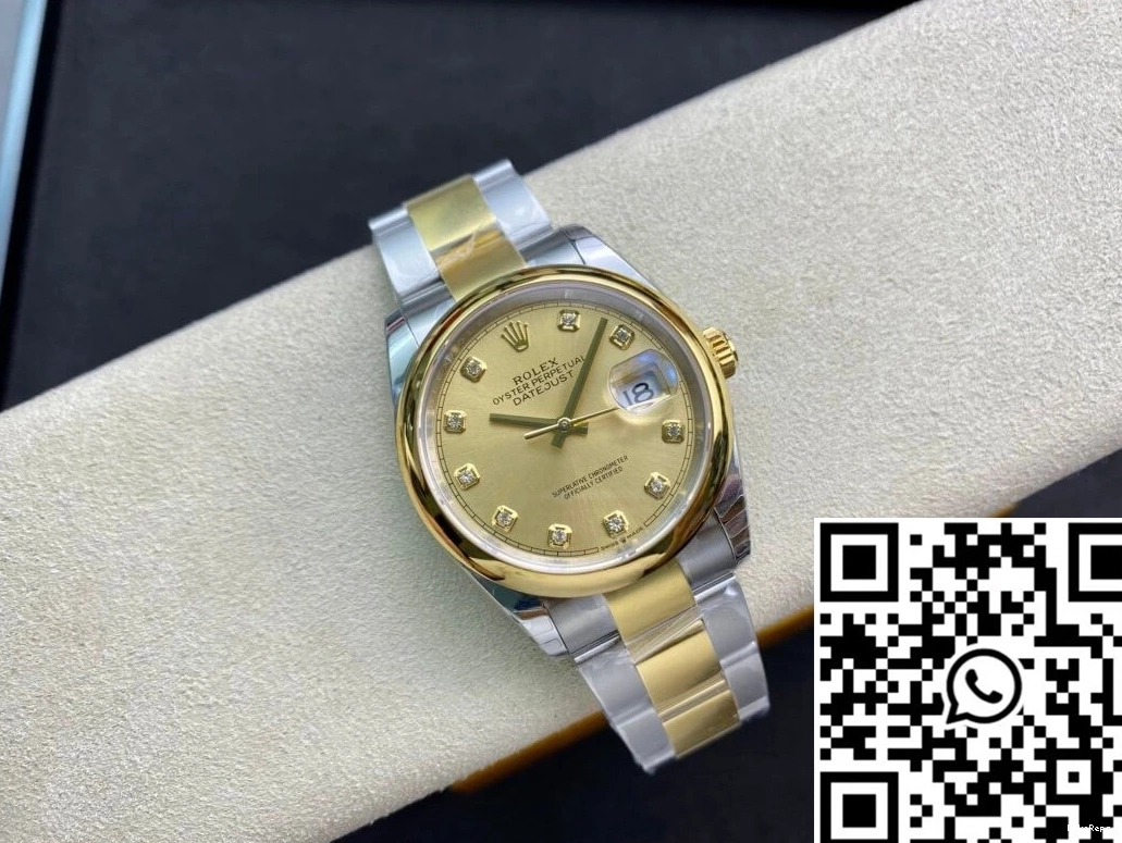 Dial Diamond-set EW Rolex Datejust Factory M126203-0018 0124